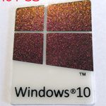 10 pieces of Microsoft Windows 10 Sticker / Badge / Emblem 17 x 23mm [907x10]
