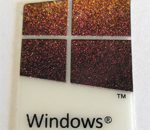 10 pieces of Microsoft Windows Sticker / Badge / Emblem 17 x 23mm [908x10]