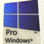 10 pieces of Microsoft Windows Pro Sticker / Badge / Emblem 17 x 23mm [909x10]