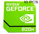 10 pieces of Original NVIDIA GEFORCE 820m Sticker 17.5mm x17.5 mm [911x10]