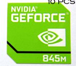 10 pieces of Original NVIDIA GEFORCE 845m Sticker 17.5mm x17.5 mm [912x10]