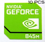 10 pieces of Original NVIDIA GEFORCE 845m Sticker 17.5mm x17.5 mm [912x10]