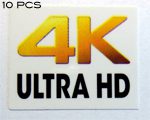 10 pieces of 4K Ultra HD PVC Sticker 18 x 22mm [914x10]