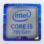 Intel Core i5 7th Gen Inside Sticker 18 x18mm / 11/16" x 11/16" [922]
