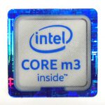Original Intel Core m3 Inside Sticker 18 x 18mm / 11/16" x 11/16" [928]