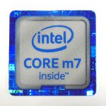Original Intel Core m7 Inside Sticker 18 x 18mm / 11/16" x 11/16" [930]