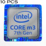 10 pieces of Original Intel Core m3 7th Gen Sticker 18 x 18mm / 11/16" x 11/16" [931x10]