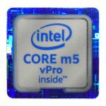 Original Intel Core m5 vPro Inside Sticker 18 x 18mm / 11/16" x 11/16" [932]