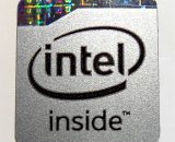 Original Intel Inside Sticker in Silver 13 x 15mm / 1/2" x 5/8" [936]