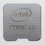 Intel Core i7 Inside metal sticker 18 x 18mm / 11/16" x 11/16" [948]