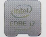 Intel Core i7 Inside metal sticker 18 x 18mm / 11/16" x 11/16" [948]
