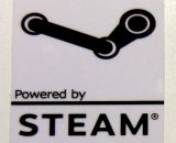 Powered by STEAM sticker 19 x 24mm /  3/4" x 1" [950]
