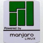 Powered by manjaro LINUX sticker 19 x 24mm /  3/4" x 1"[951]