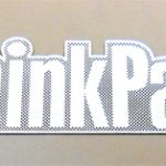 IBM Lenovo Thinkpad Metal Sticker / Badge 10.5 x 29.5mm / 3/8" 1 1/16" [954]