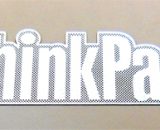 IBM Lenovo Thinkpad Metal Sticker / Badge 10.5 x 29.5mm / 3/8" 1 1/16" [954]