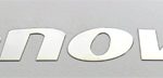 Lenovo Metal Sticker / Emblem / Badge 10 x 70mm  / 3/8" x 2 3/4"[961]