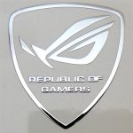 ASUS Republic of Gamers Metal Badge 27 x 30mm / 1 1/16" x 1 3/16" [964]