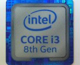 Original Intel Core i3 8th Gen Sticker 18 x 18mm / 11/16" x 11/16" [966]