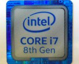 Original Intel Core i7 8th Gen Sticker 18 x 18mm / 11/16" x 11/16" [968]