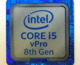 Original Intel Core i5 vPro 8th Gen Sticker 18 x 18mm / 11/16" x 11/16" [969]