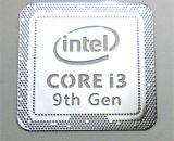 VATH made Intel Core i3 9th Generation metal Sticker 18 x 18mm / 11/16" x 11/16" [972]