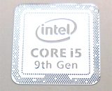 VATH made Intel Core i5 9th Generation metal Sticker 18 x 18mm / 11/16" x 11/16" [973]