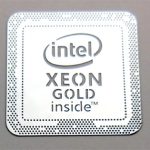 VATH made Intel XEON GOLD inside metal Sticker 18 x 18mm / 11/16" x 11/16" [979]