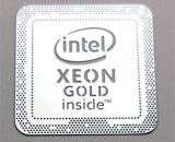 VATH made Intel XEON GOLD inside metal Sticker 18 x 18mm / 11/16" x 11/16" [979]