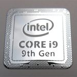 VATH made Intel Core i9 9th Generation metal Sticker 18 x 18mm / 11/16" x 11/16" [981]