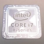 VATH made Intel Core i7 X-Series metal Sticker 18 x 18mm / 11/16" x 11/16" [983]