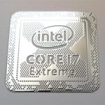 VATH made Intel Core i7 Extreme metal Sticker 18 x 18mm / 11/16" x 11/16" [985]