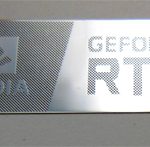 VATH made NVIDIA Geforce RTX metal sticker 12 x 35mm / 1/2" x 1 3/8" [987]