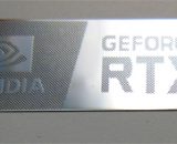 VATH made NVIDIA Geforce RTX metal sticker 12 x 35mm / 1/2" x 1 3/8" [987]