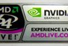 Original AMD 64 LIVE / NVIDIA Sticker 23.5 x 58mm [153]