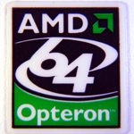 Original AMD 64 Opteron Sticker 19 x 21.5mm [125]