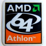 Original AMD Athlon 64 Sticker 19 x 22mm [23]