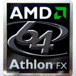 Original AMD Athlon 64 FX Sticker 23 x 25mm [335]