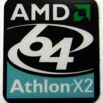 Original AMD Athlon 64 X2 Sticker 19 x 22mm Black Edition [367]