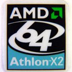 Original AMD Athlon 64 X2 Sticker 19 x 22mm [22]