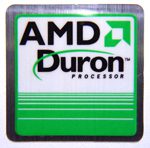 Original AMD Duron Processor Sticker 25 x 25mm [371]