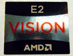 Original AMD E2 VISION Sticker 16.5 x 19.5mm [446]