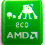 Original AMD eco Sticker / Badge 14 x 16.5mm [321]