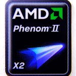 Original AMD Phenom II X2 Sticker 18 x 21.5mm [259]