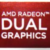Original AMD Radeon Dual Graphics Sticker / Badge 13.5 x 15.5mm [619]