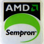 Original AMD Sempron Sticker 19 x 22mm [24]