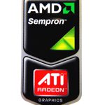 Original AMD Sempron / ATI Radeon Graphics Sticker 18.5 x 34.5mm [302]