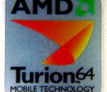 Original AMD Turion 64 Sticker 17 x 19mm [30]
