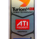 Original AMD Turion 64 X2 /ATI Combi Sticker 18 x 43.5mm [145]