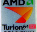Original AMD Turion 64 x2 Sticker 17 x 19mm [25]