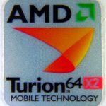 Original AMD Turion 64 x2 Sticker 17 x 19mm [25]